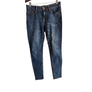 Jordache Women's Jeans Size 4 Blue Denim Stretch Skinny Cotton Blend‎ Mid-Rise